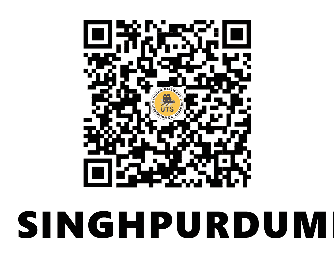 UTS QR Code for SINGHPURDUMRA - SPDM - NC (MADHYA PRADESH)